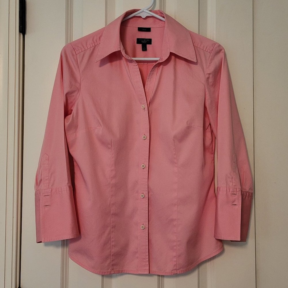 Talbots Pink Button Down Shirt